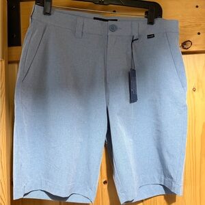 NWT Travis Mathew Light Blue Beck Flat Front Men's Shorts